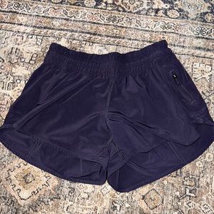 Purple lululemon tracker short. Size 10.